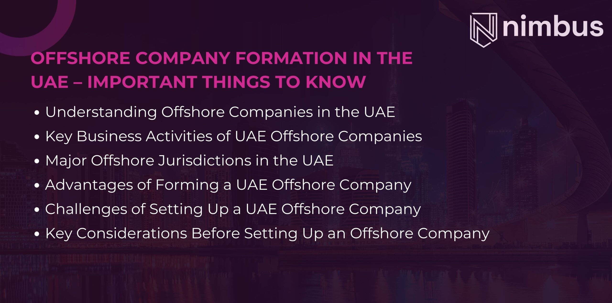 UAE Offshore Company Formation: Process, Benefits & Regulations