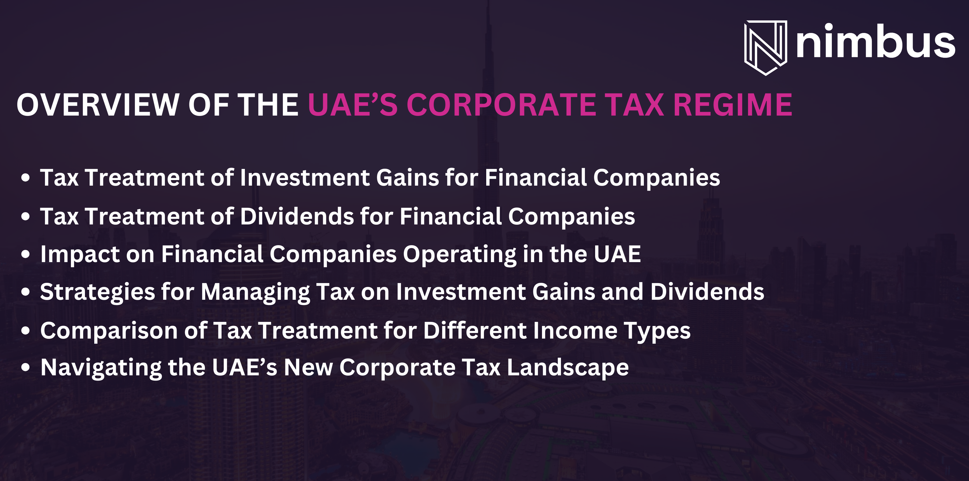 The UAE’s 9% Corporate Tax: What Investment Firms Need to Know