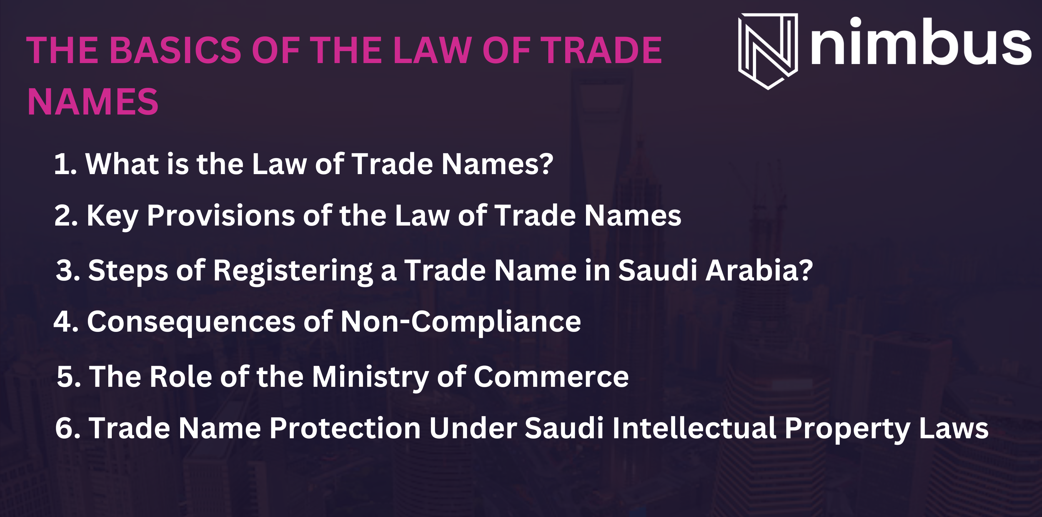 The Basics of the Law of Trade Names