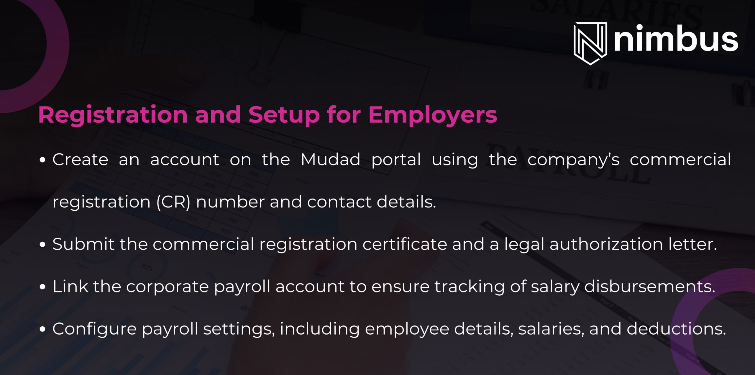 Registration and Setup for Employers for the Nimbus