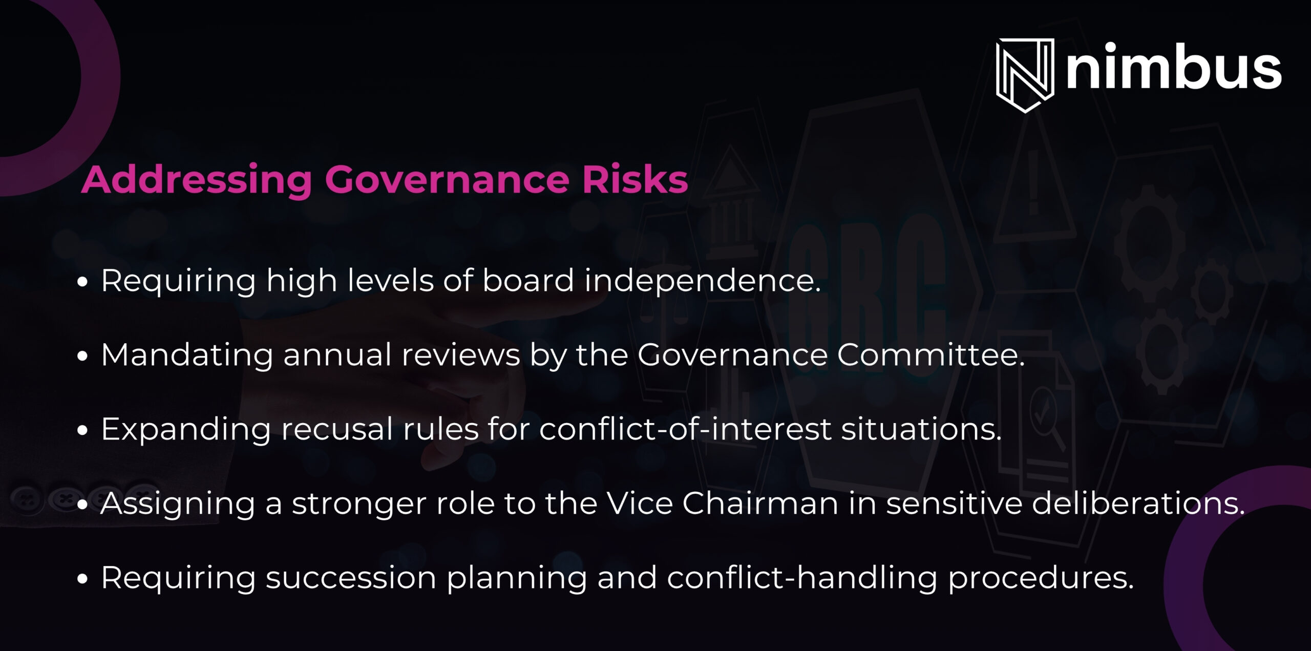 Addressing Governance Risks
