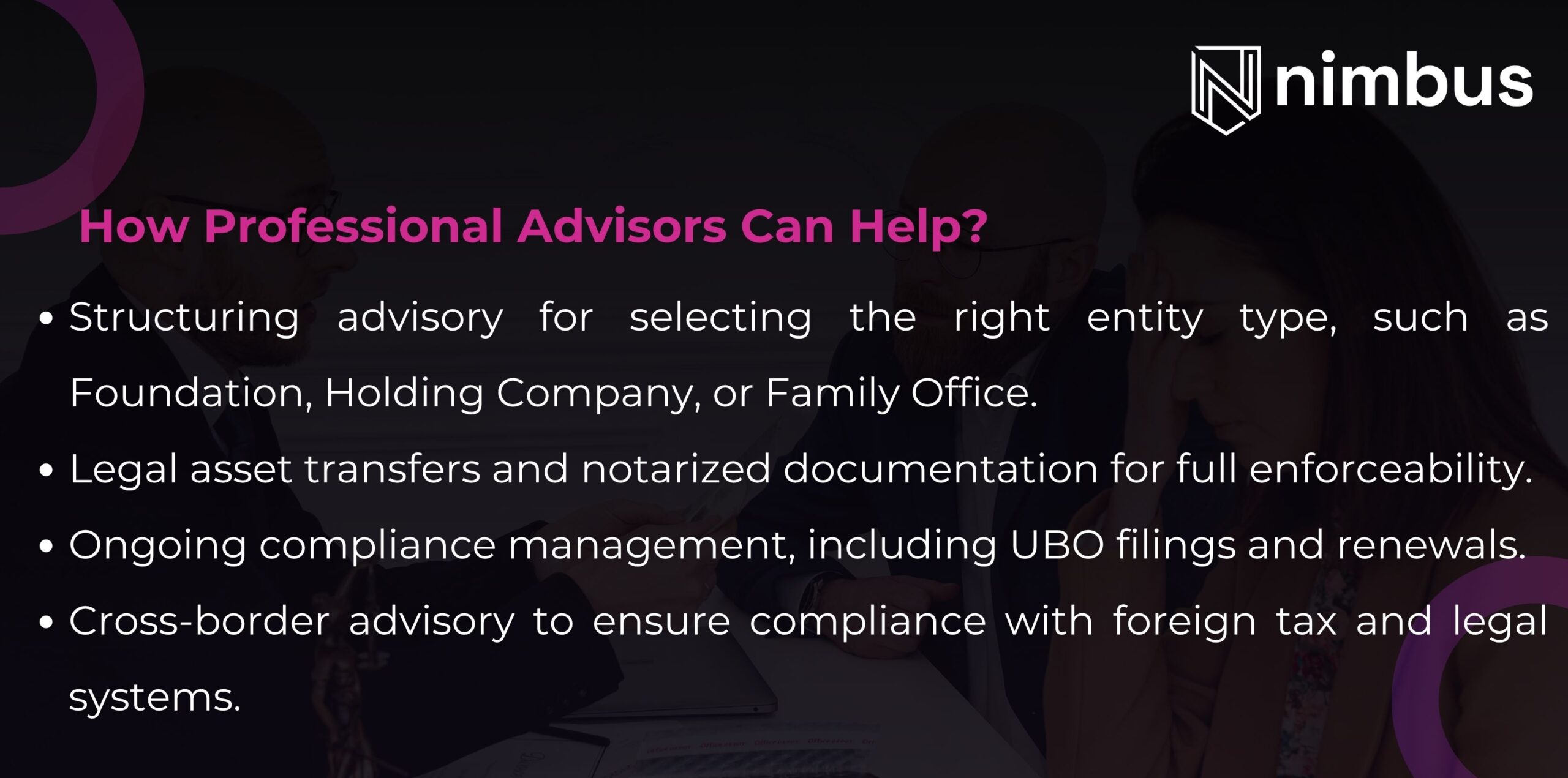 How Professional Advisors Can Help?