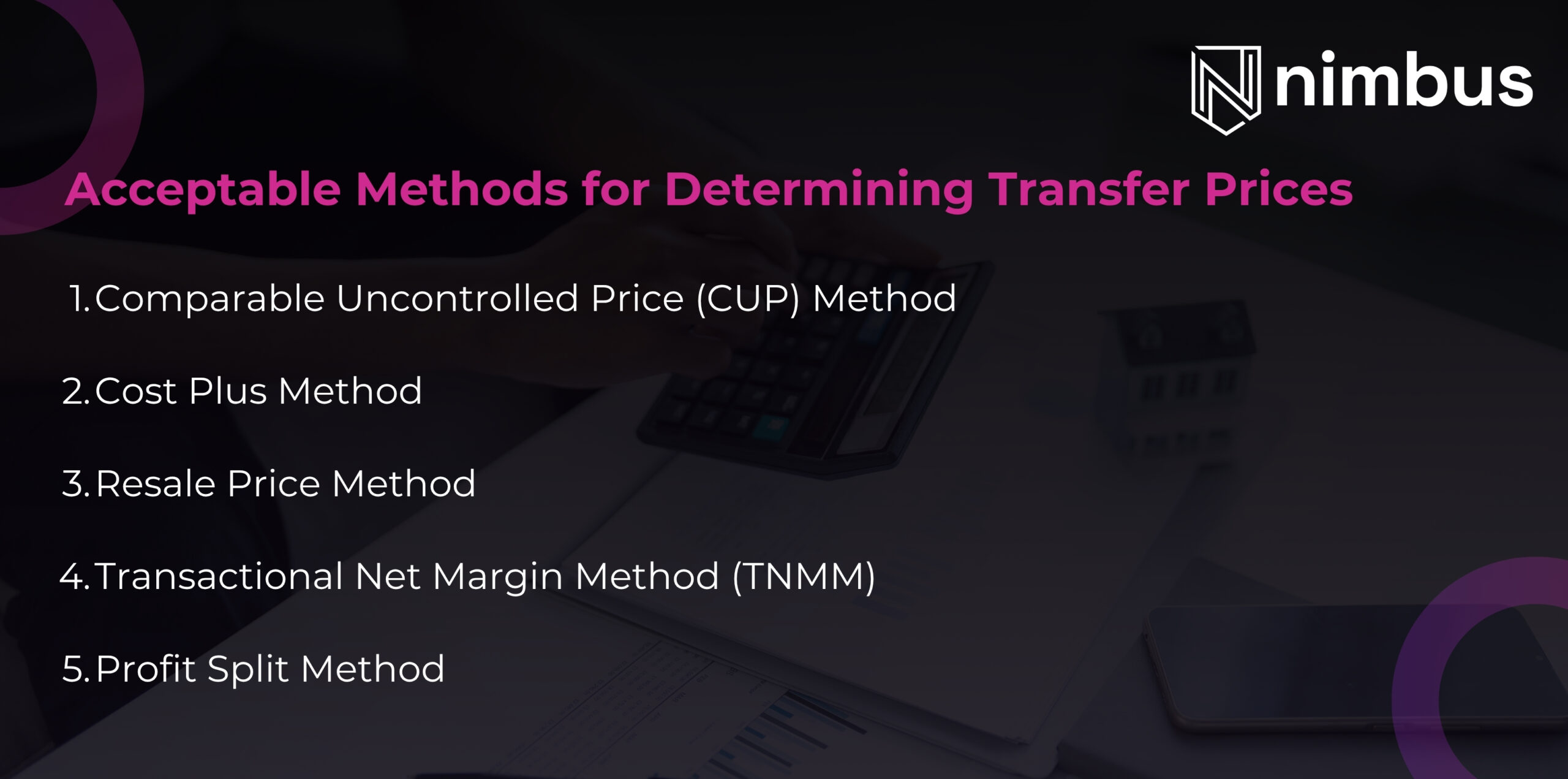 Guide to Acceptable Methods for Setting Transfer Prices (OECD & Saudi Regulations)