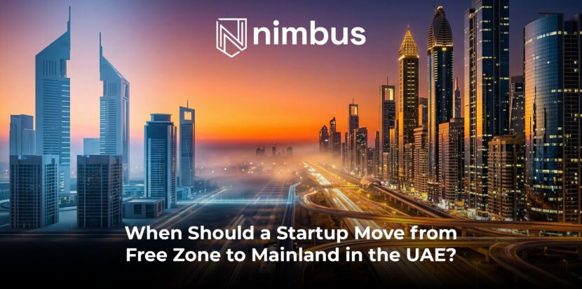 Dubai skyline representing when startups should move from free zone to mainland UAE for business expansion